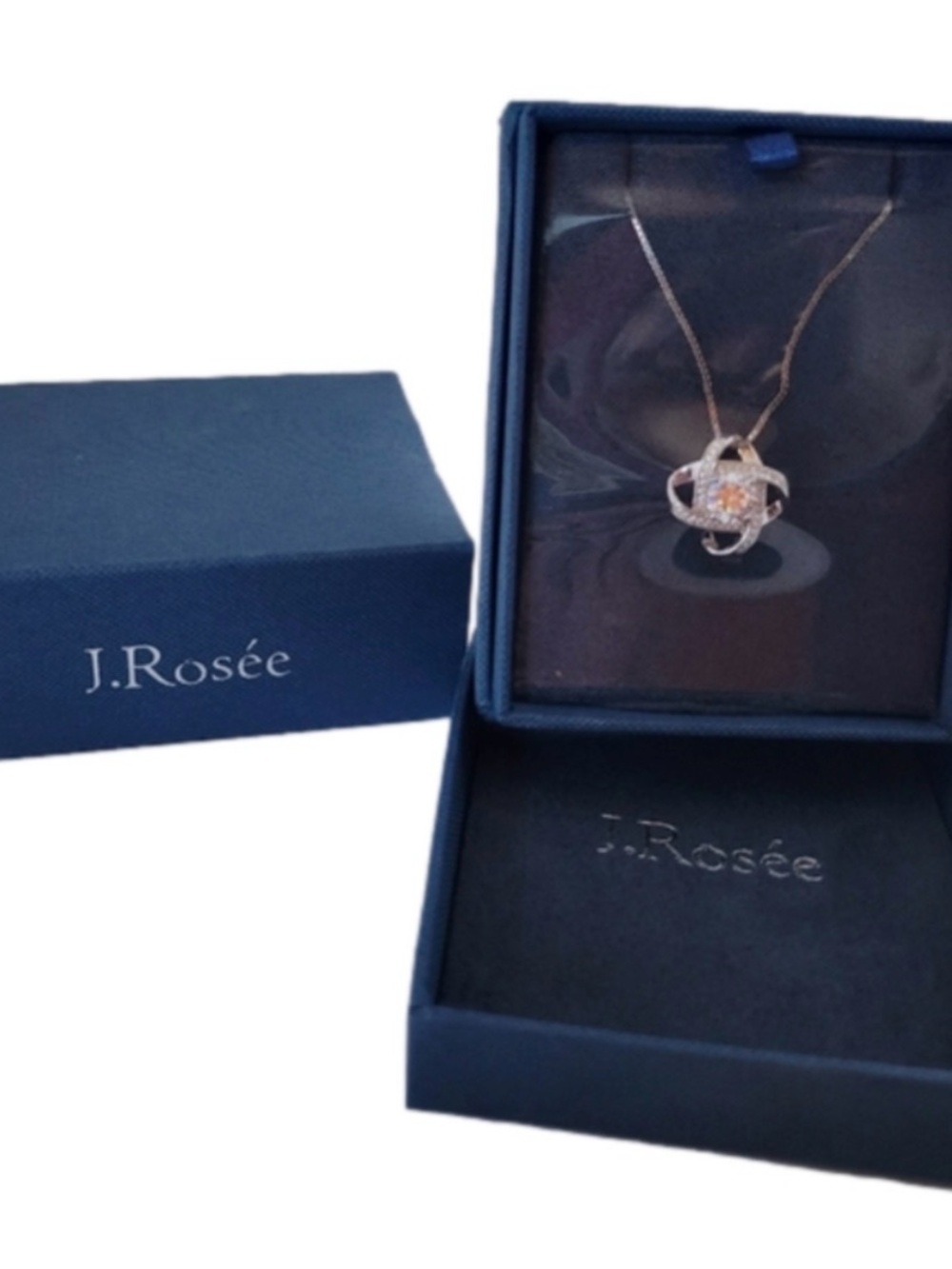 J. Rosee Italian Silver Knot Pendant Necklace